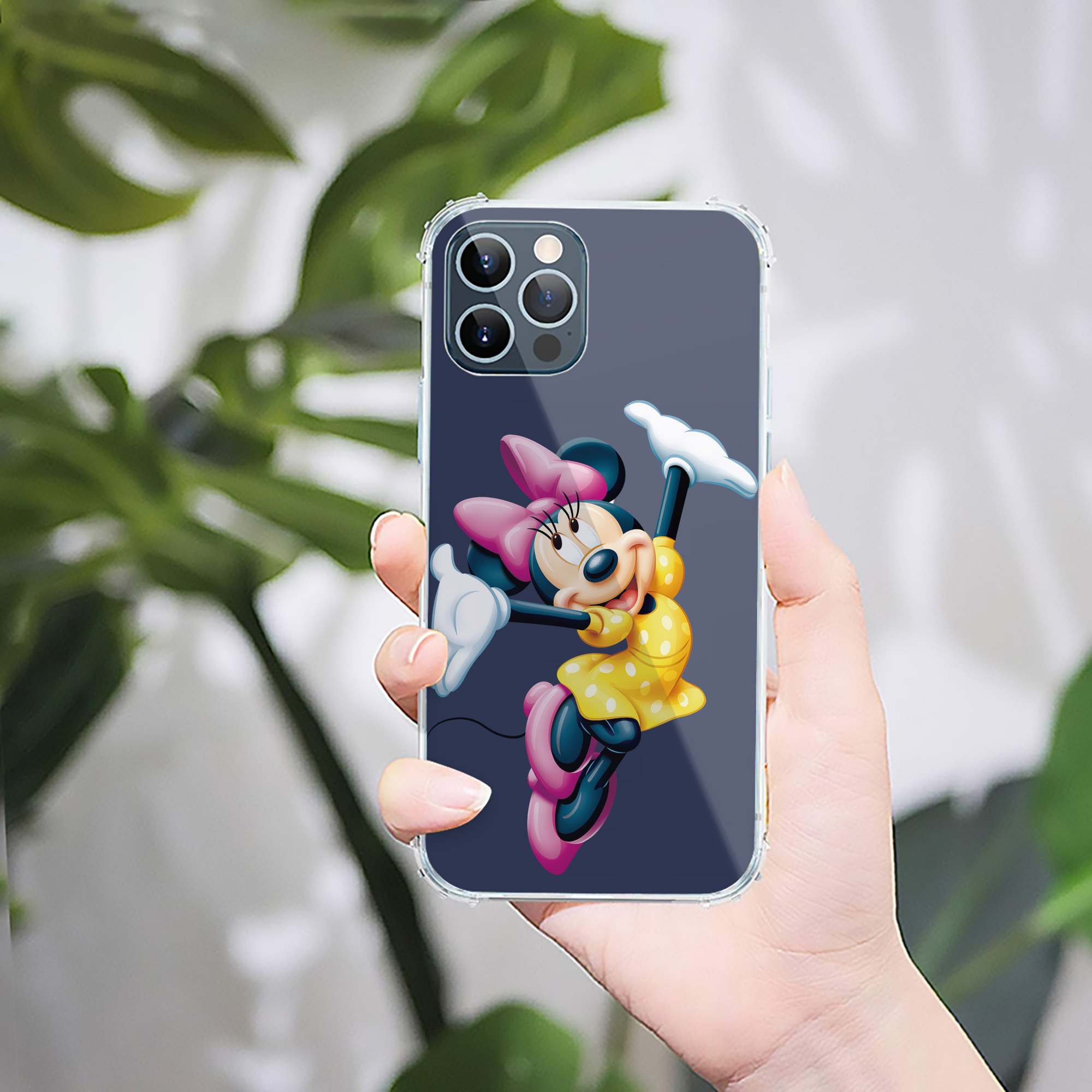 （画像用） ミッキーマウス Mickey Mouse 【iPhone 12シリーズ対応】透明スマホケース（クリアソフトケース）